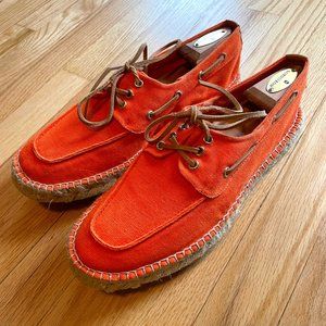 Ralph Lauren Collection - Espadrilles - Boat Orange - Size 10